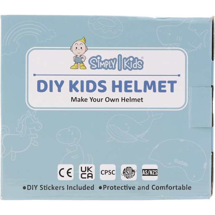 Дитячий велосипедний шолом Simply Kids з наклейками зроби сам I Сертифікований CPSC та CE дитячий шолом для скейтборду для велосип
