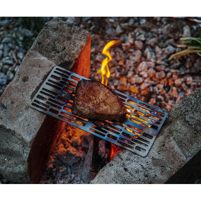 Титанова решітка для приготування їжі Решітка для гриля на відкритому повітрі Деревне вугілля Барбекю Сітка Тарілка для гриля Надл