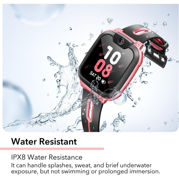 Дитячий смарт-годинник з GPS та телефоном, Дитячий смарт-годинник з GPS, Дитячий смарт-годинник з тривалим відео- та телефонним зв&39язком, Водонепроникний IPX8 (зелений) Зелений Z1, 1