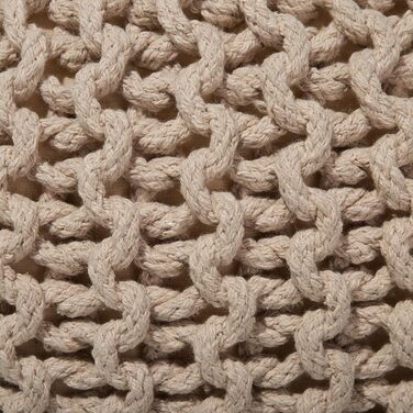 Практичний пуф Вовняний 40x25 см Бежевий Conrad