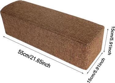 Гойдальний підлокітник для дивана, опорна подушка, поперекова подушка для дивана, ергономічний підлокітник дивана-бустера, підголівник дивана для крісла, вітальня, читання, дім, ліжко, коричневий