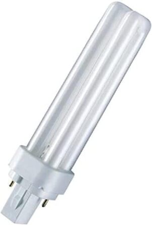 Теплий тон, 10 шт., Osram DULUX D 18W/830 G24d2 (100W) 2-PIN FS1 153mm Compact-LLp