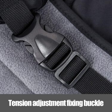 Водонепроникне пальто для собак з флісовою підкладкою - Вітрозахисне зимове пальто та дощовик зі світловідбиваючими смужками - Тепла куртка для собак для використання в приміщенні/на вулиці, всі розміри (чорний, S) Чорний S