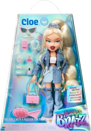 Модна лялька Bratz Alwayz Bratz - Cloe - з 10 аксесуарами та плакатом - дитяча іграшка - підходить для дітей віком від 6 років