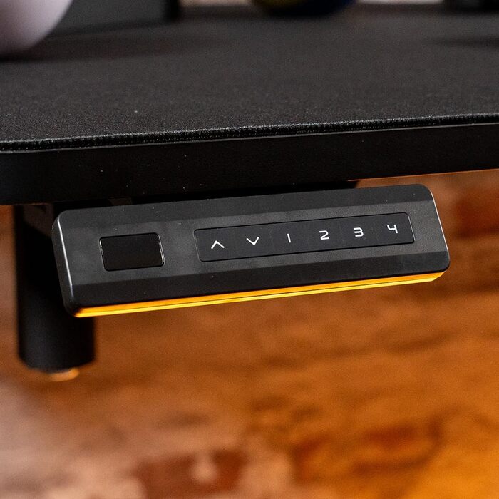 Ігровий стіл початкового рівня Електрично регульований по висоті ігровий стіл та стіл для ПК Ергономічний ігровий стіл для геймерів Чорний, 140 x 70 см - Ігровий стіл чорного кольору 140 x 70 см