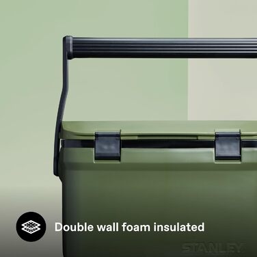 Вуличний холодильник Stanley 1913 Adventure 6,6 літрів Polar - Маленький кемпінговий холодильник - Без бісфенолу А - Кришка також функціонує як сидіння - Міцний ізольований бокс без електрики - Герметичний 15,1 л, хакі