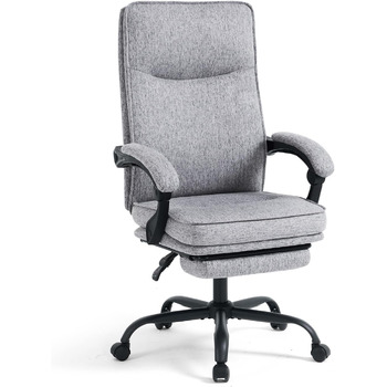 Ергономічне офісне крісло Storeo Imp, до 150 кг, тканина, сірий