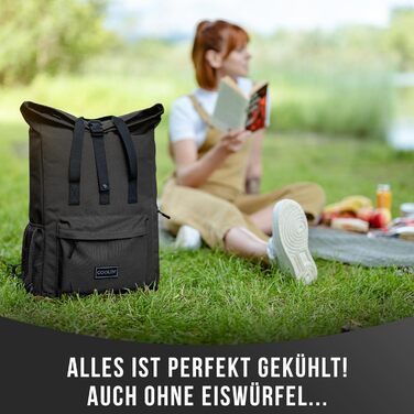 Рюкзак-холодильник Coolin&39 30L Рюкзак з відділенням-холодильником для пива, пікніків, напоїв тощо Сумка-холодильник як рюкзак - практичний та простий Термічний рюкзак для пляжу або походів, чорний