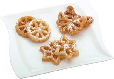 Вафельна пекарня Westmark, з 3 мотивами, з буклетом рецептів, розмір форми 7 9 см, сталь/дерево, сріблястий/світло-коричневий, 32242260