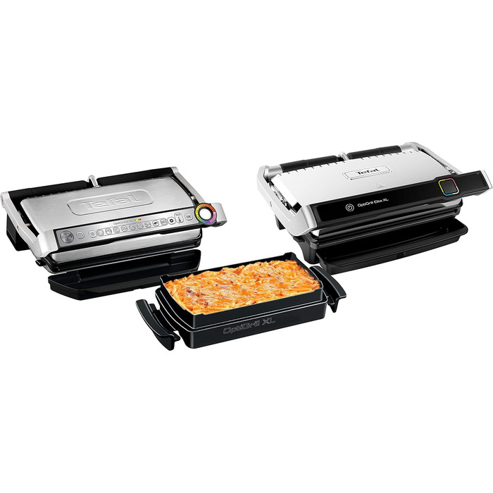 Деко для випікання Tefal XA7278 OptiGrill XL підходить для всіх моделей OptiGrill XL Місткість 2 літри Лита під тиском алюмінієва форма з антипригарним покриттям Кількість порцій від 4 до 6 Чорний