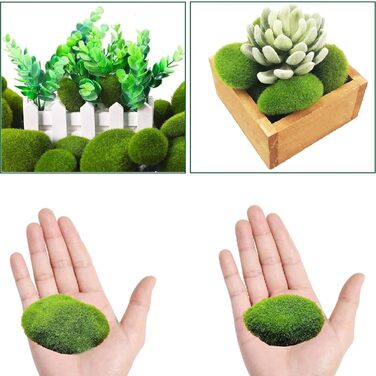 И кулькового моху, штучного моху, мохового кулькового садового каміння, декоративного моху, зеленого моху для рукоділля, збереженого зеленого моху для квіткових композицій, казкових садів, тераріумів і ремесел, 22 шт.
