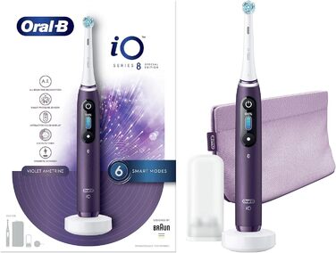 Електрична зубна щітка Oral-B Pro iO 8, фіолетова