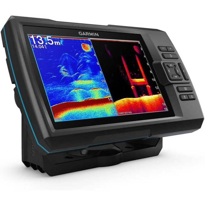 Розмір дисплея Striker Vivid Fishfinder 7 дюймів, вбудований ехолот Chirp і ClearV, включаючи датчик Так, GT20-TM