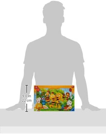 Дитячий пазл Ravensburger - 06121 Світ бджілки Майя - рамковий пазл для дітей від 3 років, 15 елементів, жовтий