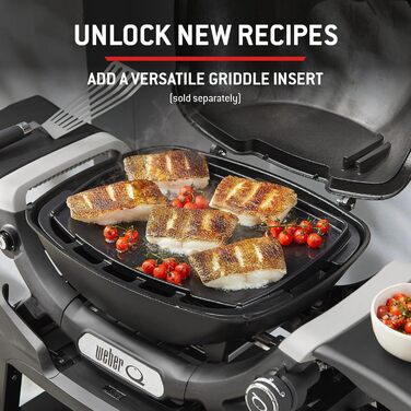 Газовий гриль Weber Q 1200N із бічними столиками