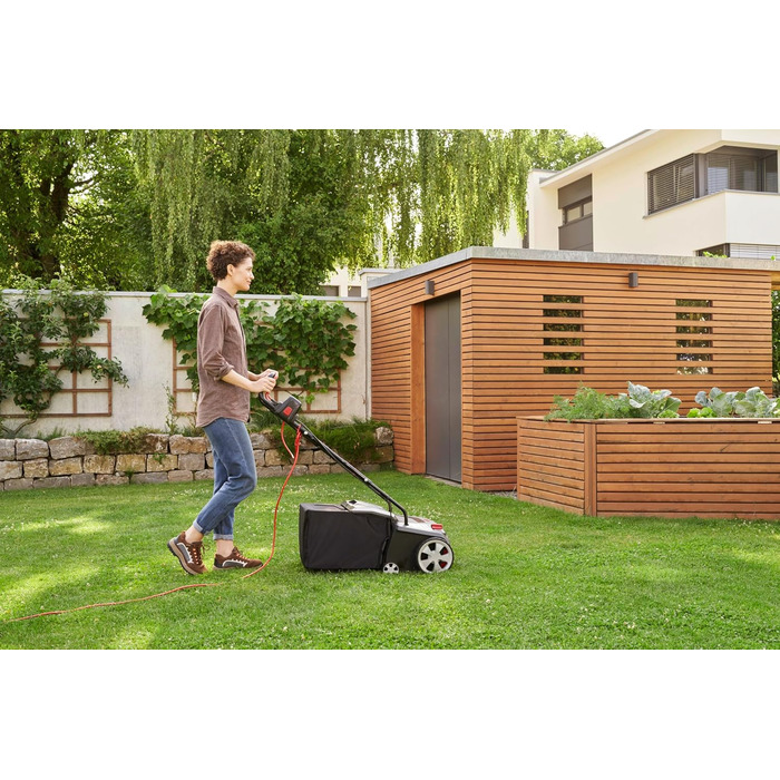 Аератор-скарифікатор AL-KO Elektro 38.4 E Combi Care, 1400 Вт, ширина захвату 38 см, з мішком для збору трави 55 л, для газонів до 800 м