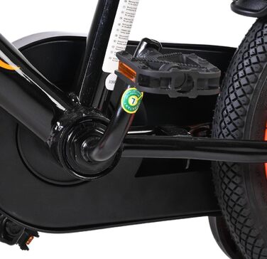 Дитячий велосипед Volare Strike 46 років Ручне та ножне гальмо Допоміжні колеса Захист ланцюга та світловідбивачі Подарунок для хлопчика, Зелений/Чорний, 12 дюймів