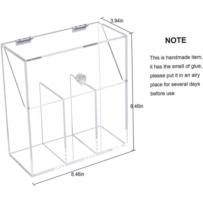 Органайзер акрилових пензлів для макіяжу Gcroet Прозорий акриловий органайзер для макіяжу з Lid Fund Тримач пензлів для макіяжу Коробка для зберігання косметичних пензлів Тримач пензлика з кришкою, макіяж