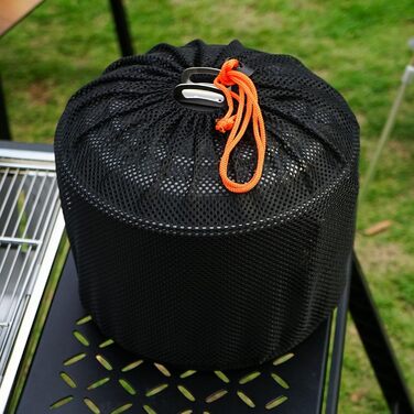 Каструлі для кемпінгу, твердий алюміній, посуд для кемпінгу, багатофункціональний посуд для кемпінгу, легкий, для пікніків, супів та приготування їжі на свіжому повітрі