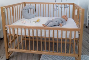 Диван-ліжко Side-by-Side / Суміжне сну HAJO Бук 124x64 см (Натуральний)