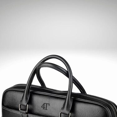 Преміальна сумка для ноутбука з екошкіри, унісекс через плече, портфель в елегантному дизайні, для ноутбуків 14/15,6/16 дюймів, ро