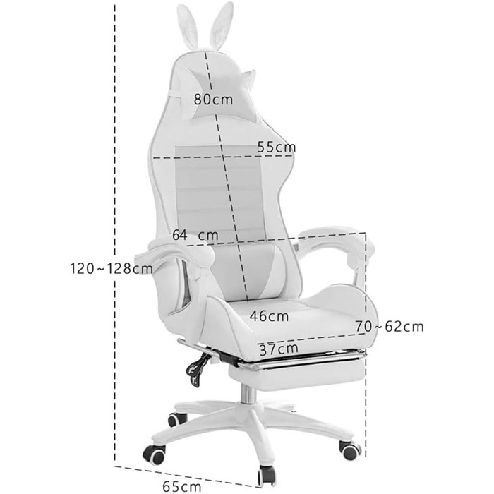 Ігрове крісло, комп&39ютерне крісло, крісло для домашнього офісу, крісло для інтернет-кафе, ігрове крісло зі спинкою, регульоване та обертове крісло