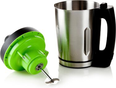 Супова плита Domo DO498BL, нержавіюча металева, 1,6 літра, чорна