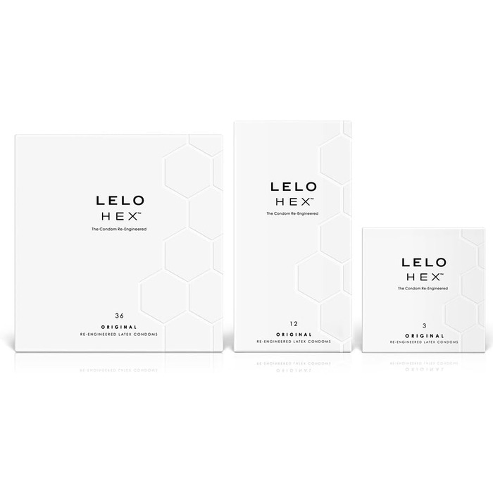 Презервативи LELO HEX для безпечного сексу та контрацепції, новий ультратонкий презерватив дарує додаткове задоволення, злегка змочені презервативи для чоловіків (36 упаковок), надзвичайно тонкі