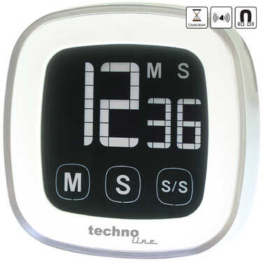 Таймер кухонний Technoline KT400 Magnetic Touchscreen White (KT400)
