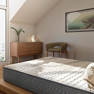 Матрац KUO Dream - DreamFlex Віскоеластичний Ергономічний та повітропроникний Літній/Зимовий бік Висота 23 см Поперекова підтримка, 90 x 200 см