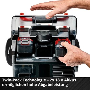 Акумуляторний компресор Einhell TE-AC 36/150 Li OF-Solo Power X-Change (36 В, макс. 8 бар, бак 6 л, продуктивність всмоктування 15