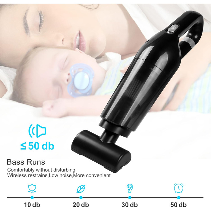 Акумуляторний ручний пилосос акумуляторний, безмішковий 15000Pa ручний пилосос акумуляторний безмішковий Переможець тесту вологого