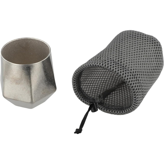 Титанова чашка для пиття з подвійними стінками, 240 мл, ізольована чашка для кемпінгу, пікніків, легка, стійка до іржі чашка для кави на свіжому повітрі з матовим покриттям та нековзною основою