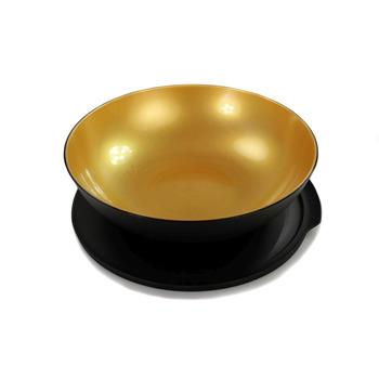 Миска для сервірування Tupperware Allegra 3,5 л, чорне золото, тарілочка для сервірування