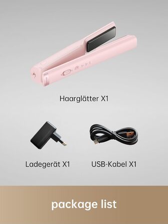 Бездротовий стайлер для волосся 2-в-1 Dreame Hair Glamour портативний випрямляч з іонізацією, рівномірним розподілом тепла та 3 рівнями температури, рожевий