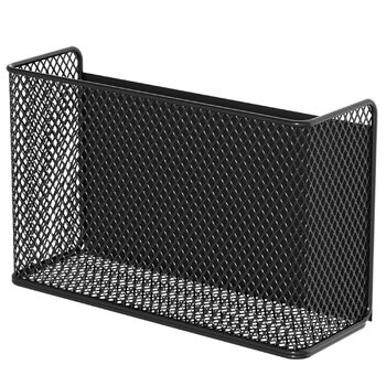 Магнітні полиці-кошики, контейнери, тримачі для органайзерів, стійки для зберігання, контейнери для холодильника, дошки, шафки - для дому, кухні, пральні, офісу, школи (, чорний/великий)