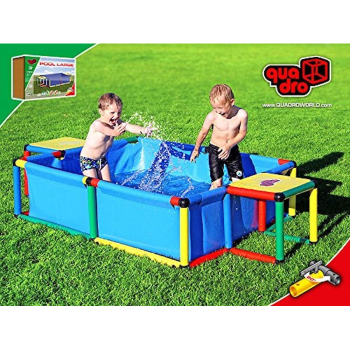 Басейн Quadro Pool L, синій, 245 x 125 x 45 см