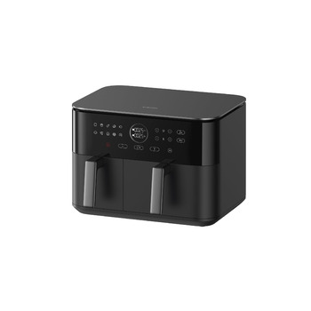 Аерофритюрниця Xiaomi Dual Zone 10л (3,5л 6,5л), 230C, функція SYNC, 9 режимів, 2700Вт, сенсорне керування, чорна