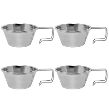 Кемпінгова кружка з нержавіючої сталі, 50 мл, посуд для приготування їжі на свіжому повітрі, підходить для походів, подорожей з рюкзаком, пікніків, портативний напій з нержавіючої сталі