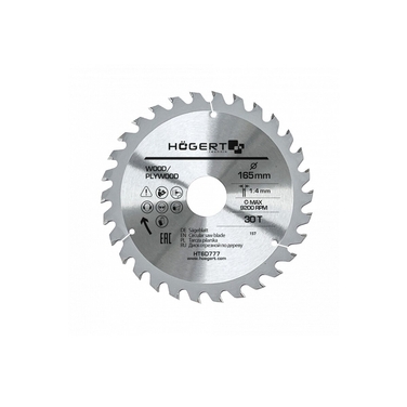 Диск пиляльний по дереву HOEGERT 165 (HT6D777)