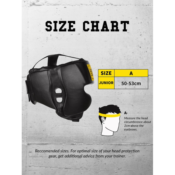 Дитячий захисний чохол для голови BENLEE зі штучної шкіри Mike JUNIOR чорний