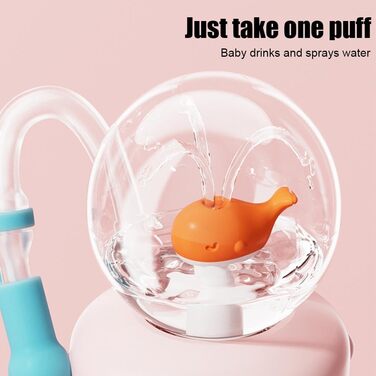 Стаканчик з нержавіючої сталі для фонтану &quotкит&quot з ручкою, 710 мл - Дві кришки, герметичний, можна мити в посудомийній машині, милий та ідеально підходить для дітей, підлітків та дорослих. Чашка для пиття у формі кита з бризками кита (рожевий) 24 у