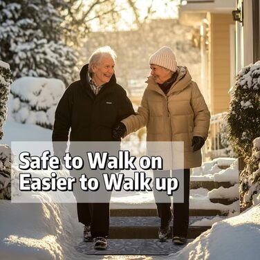 Килимки для сходів Aucuda, 6 шт. , сіре листя