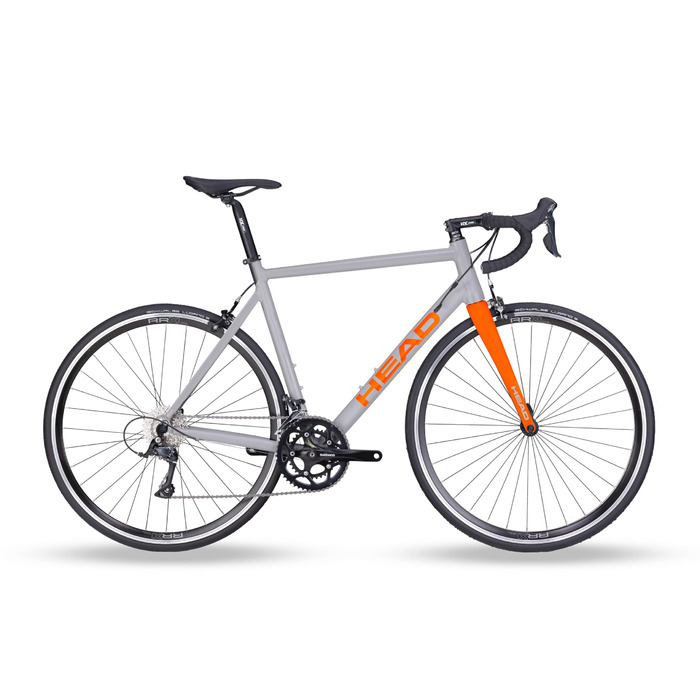 Велосипед Head Unisex I-Speed 1.0 для дорослих, сірий/помаранчевий, 56