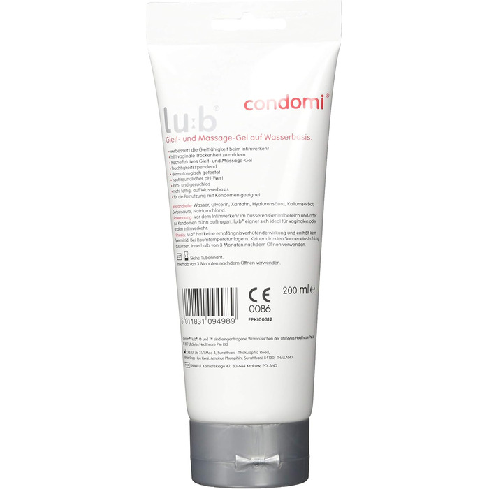 Лубрикант Condomi Lu:b, 200 мл