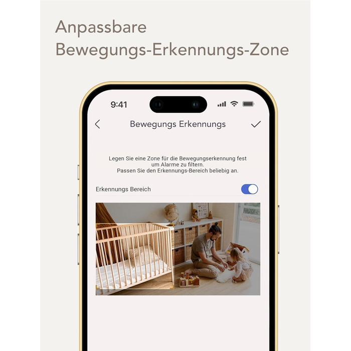 З камерою, дитяча камера WLAN, радіоняня з камерою та додатком, функція інтеркому 1080P HD Night Vision, сумісна з Alexa та 2,4 ГГ
