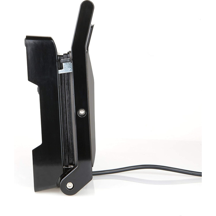 Контактний гриль, 1000 Вт, пластик, чорний гриль 1000 Вт, 1000E