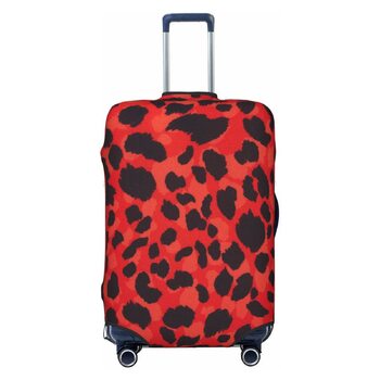 Чохол для багажу Леопард (чорний), еластичний захист від подряпин та пилу, розмір 95 см