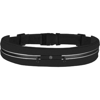 Пояс для бігу Fanny Pack Jogging - водонепроникний, регульований, 2 відділення для смартфона Key Money Headphones Плоска спортивна