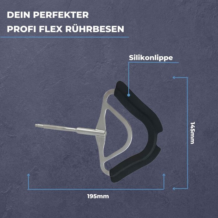 Світло-блакитний вінчик 659889 для кухонного комбайна Bosch I 00659889 змінний вінчик підходить для MUM5 MUMVC MUMVH I Profi Flex Віник з силіконом I Аксесуари Кухонний комбайн Bosch